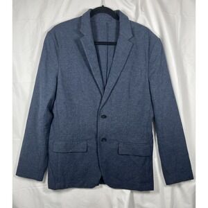 Old Navy Mens Blazer Linen Cotton Casual Sports Coat Unlined Navy Blue Med Tall